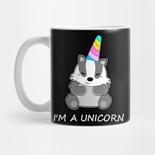 Unicorn Badge Funny Mug